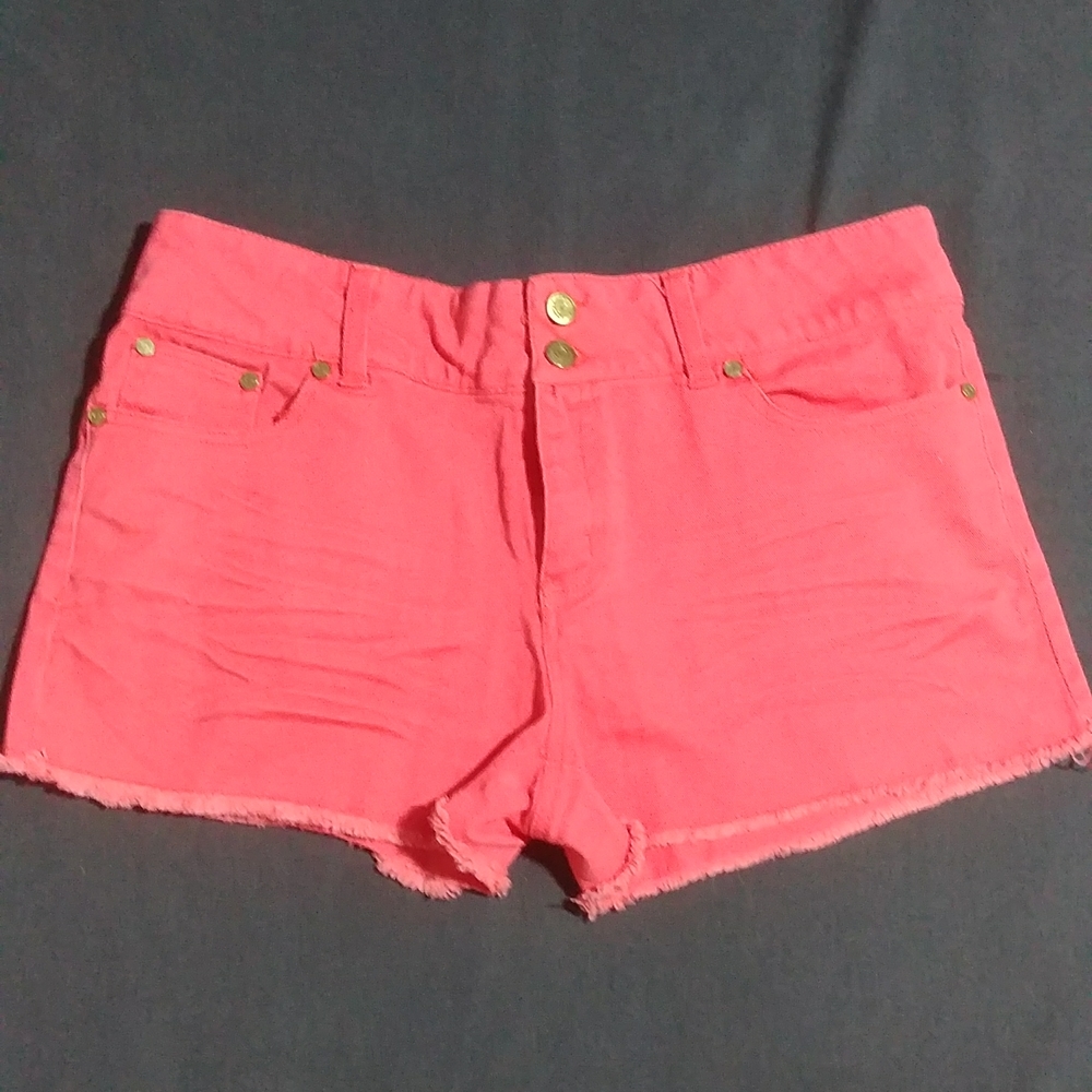 Refuge EUC Pink/Coral Jean Shorts